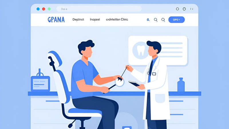 Современная концептуальная иллюстрация стратегии привлечения пациентов на имплантацию зубов от Стерател Маркетинг в 2026 году
